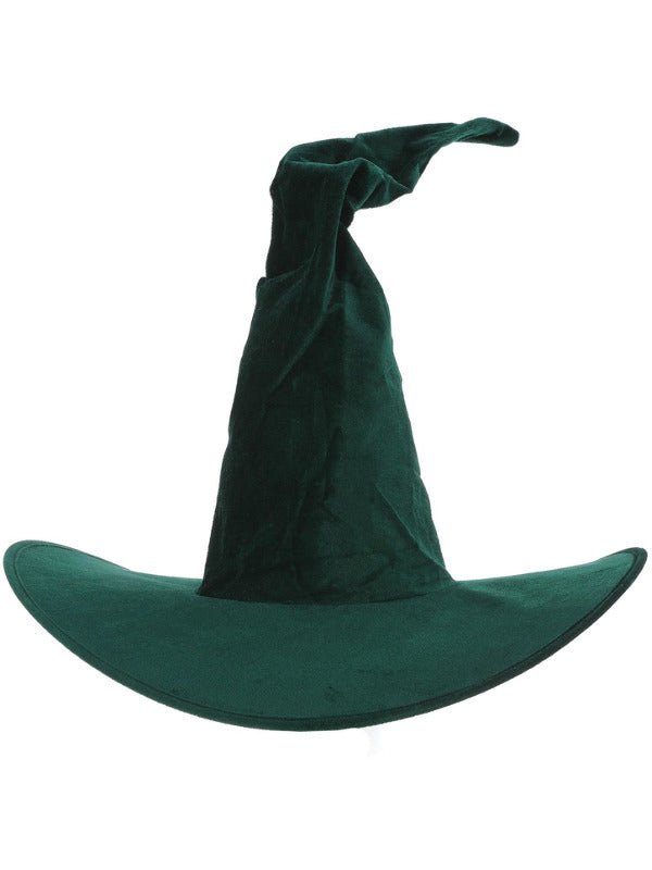 Emerald Green Velour Witch Hat - Adult Weekender