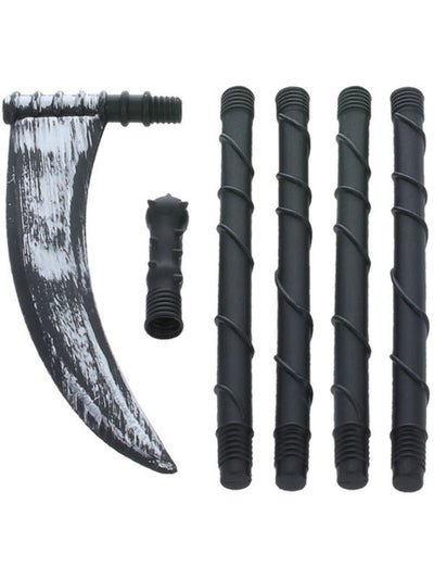 Extendable Grim Reaper Scythe, Black - Adult Weekender