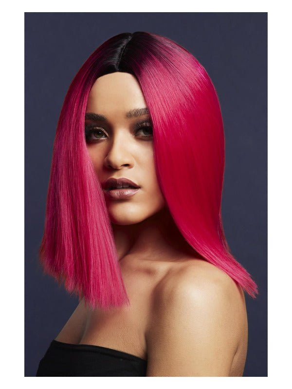 Fever Kylie Wig, Two Toned Blend, Magenta Pink - Adult Weekender