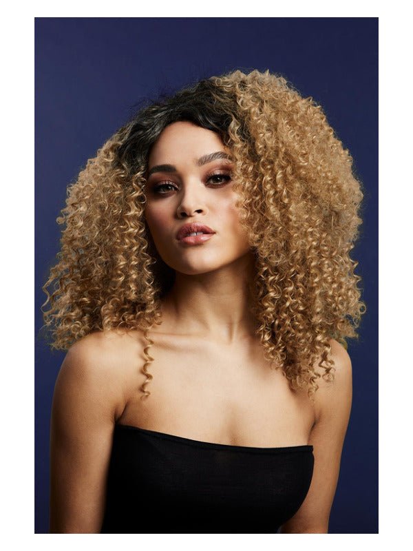 Fever Lizzo Wig, Caramel - Adult Weekender