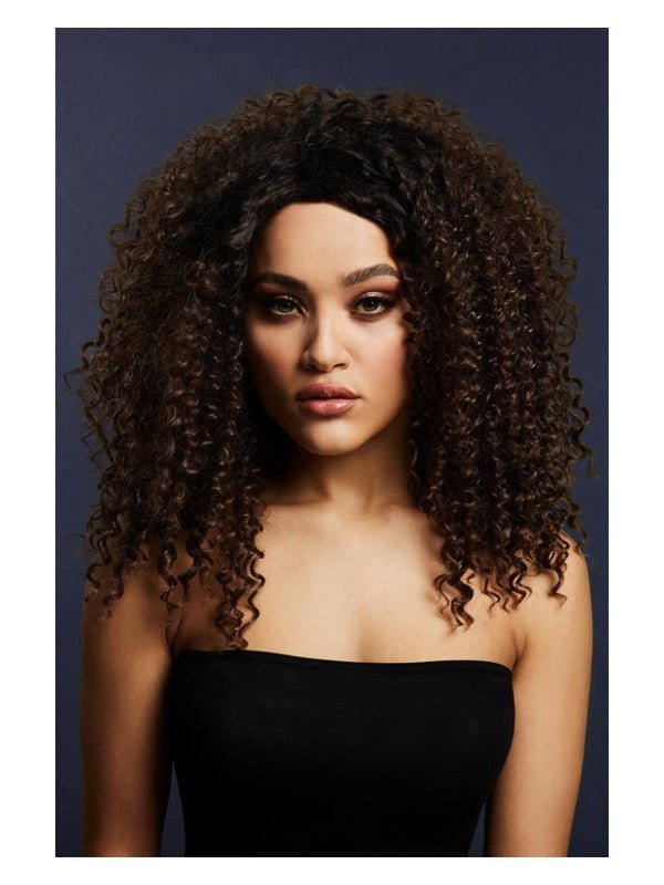 Fever Lizzo Wig, Dark Brown - Adult Weekender