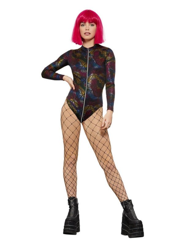 Fever Miss Whiplash Rainbow Print Bodysuit - Adult Weekender
