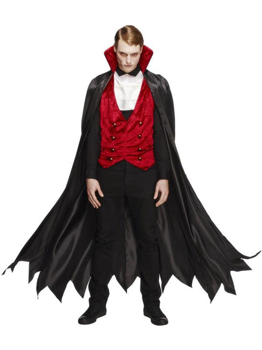 Fever Vampire Costume, Black & Red - Adult Weekender