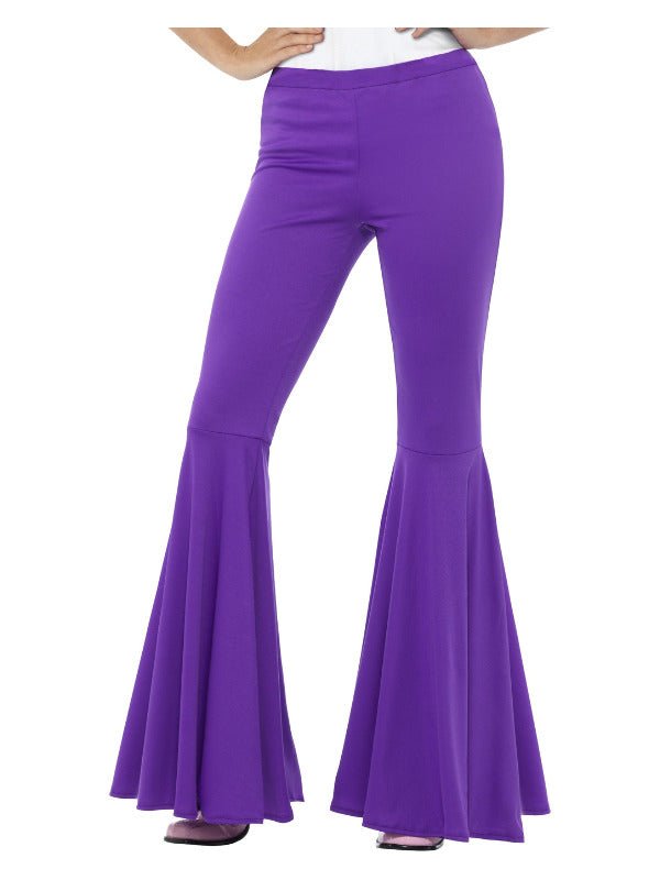 Flared Trousers, Ladies, Purple - Adult Weekender