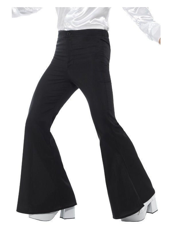 Flared Trousers, Mens, Black - Adult Weekender