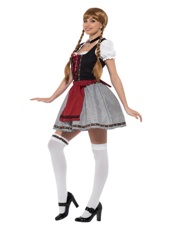 Flirty Fräulein Bavarian Costume, Black - Adult Weekender