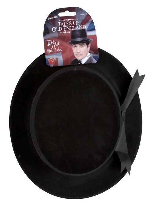 Flocked Topper Hat, Black - Adult Weekender