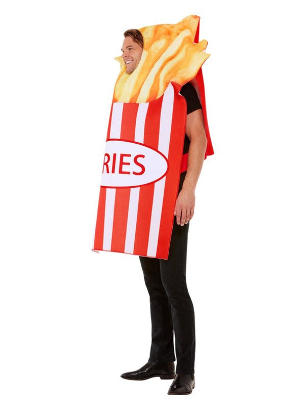 French Fries Costume, Red & White - Adult Weekender