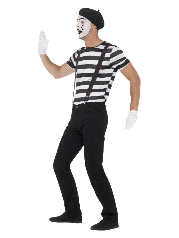Gentleman Mime Artist Costume, Black - Adult Weekender