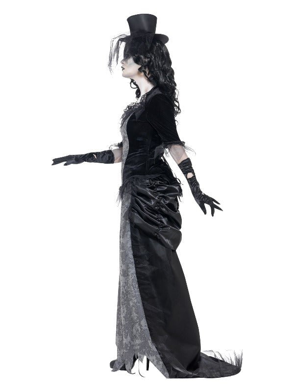 Ghost Town Black Widow Costume, Grey - Adult Weekender