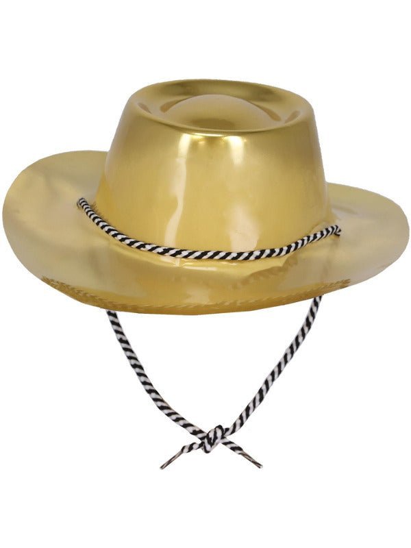 Gold Metallic Cowboy Hat - Adult Weekender