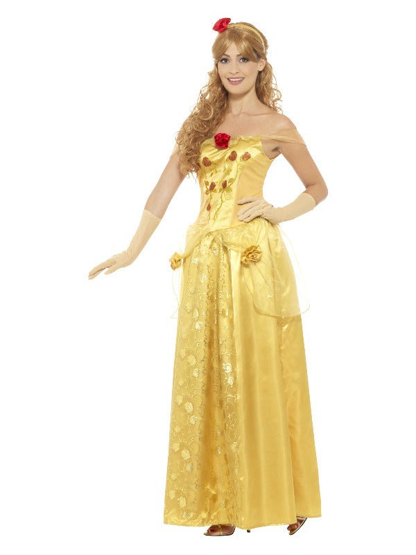 Golden Princess Costume, Gold - Adult Weekender