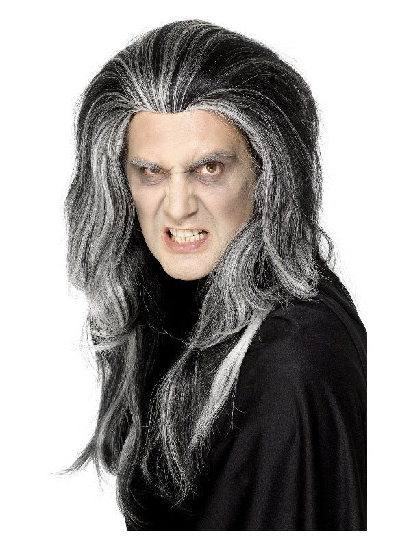 Gothic Vampire Wig, Black - Adult Weekender