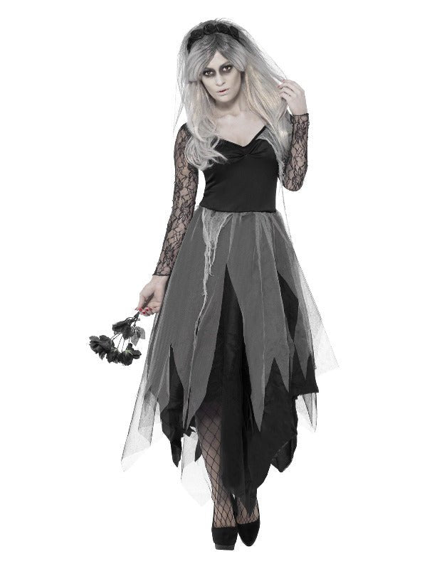 Graveyard Bride Costume, Black - Adult Weekender