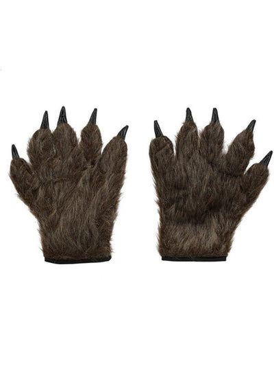 Hairy Monster/Animal Hands, Brown - Adult Weekender