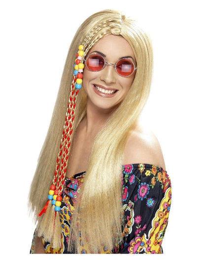 Hippy Party Wig, Blonde - Adult Weekender