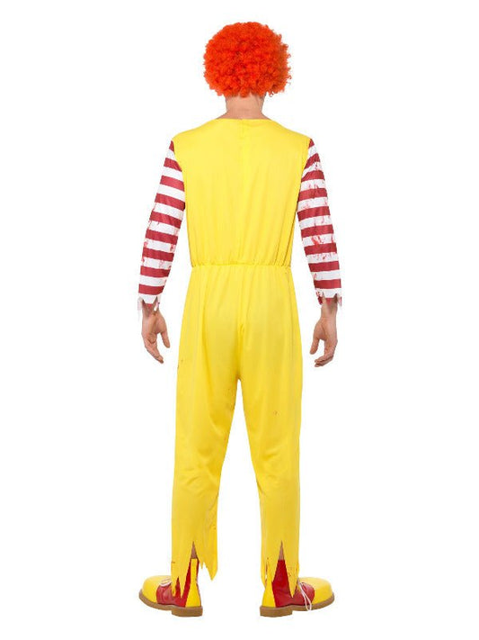 Kreepy Killer Clown Costume, Yellow & Red - Adult Weekender