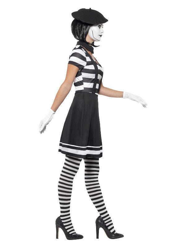 Lady Mime Artist Costume, Black - Adult Weekender