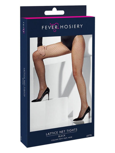 Lattice Net Tights, Black - Adult Weekender