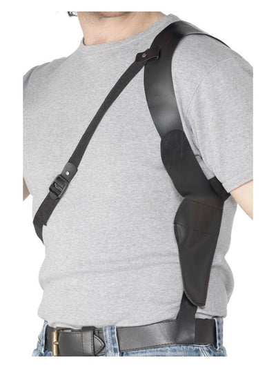 Leather Look Shoulder Holster, Black - Adult Weekender
