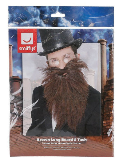 Long Beard & Tash, Brown - Adult Weekender