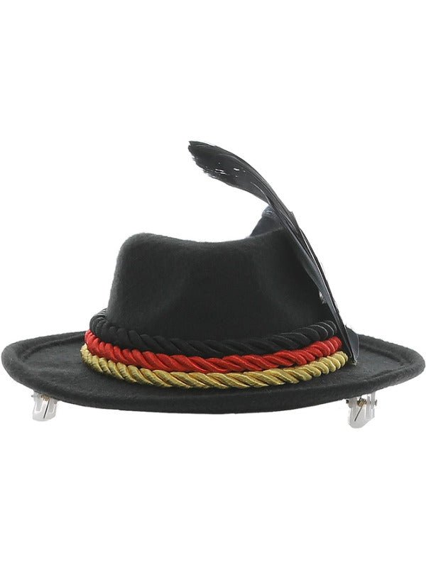Mini Bavarian Trenker Hat, Black - Adult Weekender
