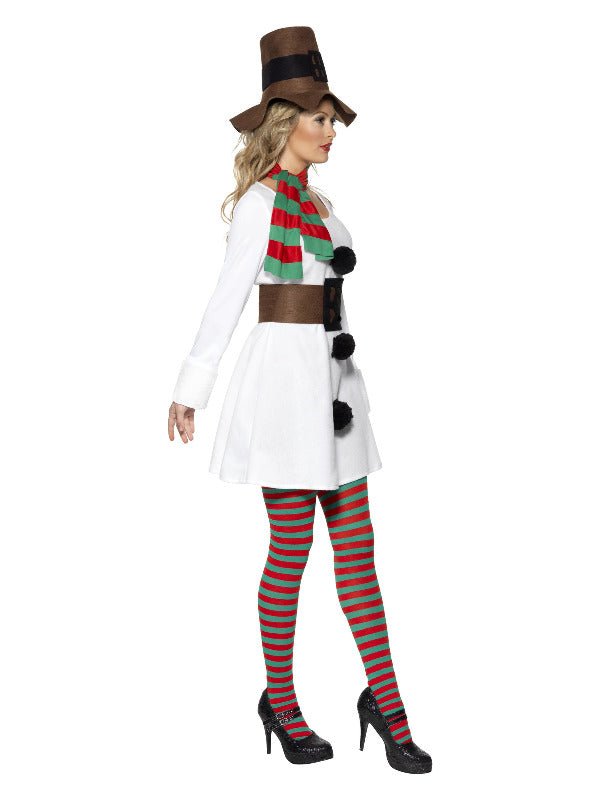Miss Snowman Costume, White - Adult Weekender