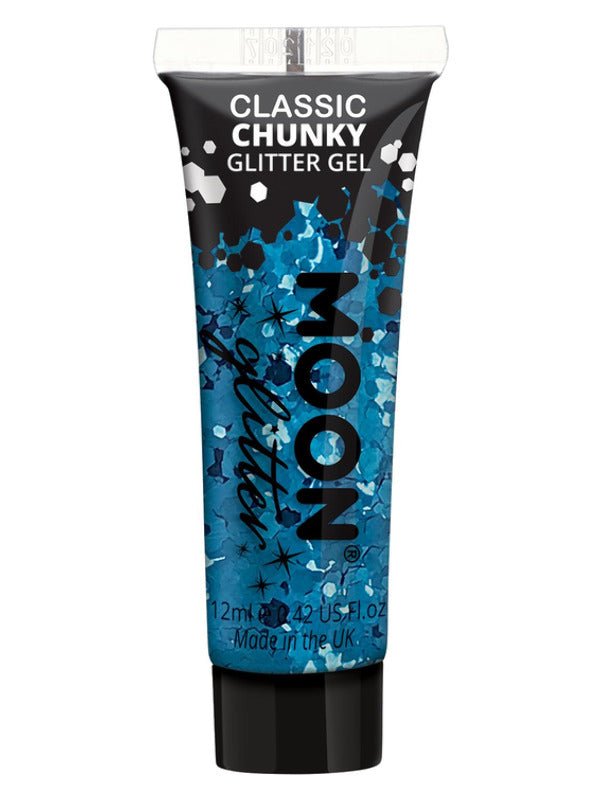 Moon Glitter Classic Chunky Glitter Gel, Blue - Adult Weekender