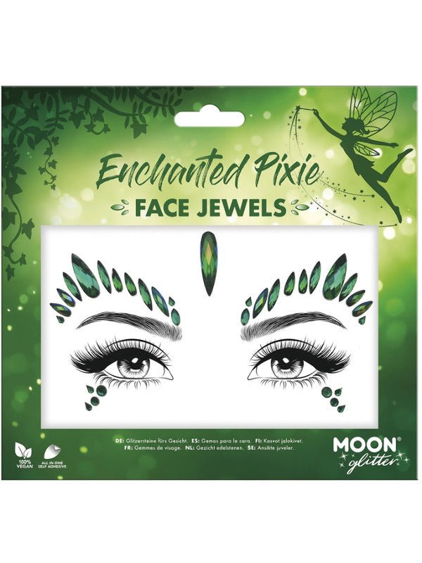Moon Glitter Face Jewels, Enchanted Pixie - Adult Weekender
