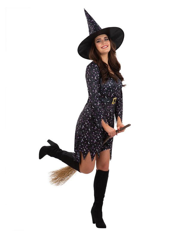 Moon & Stars Witch Costume - Adult Weekender