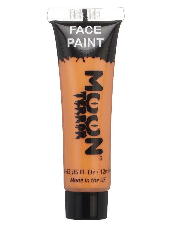 Moon Terror Halloween Face & Body Paint, Orange - Adult Weekender