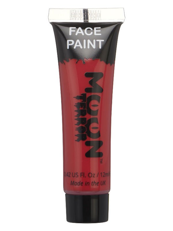 Moon Terror Halloween Face & Body Paint, Red - Adult Weekender