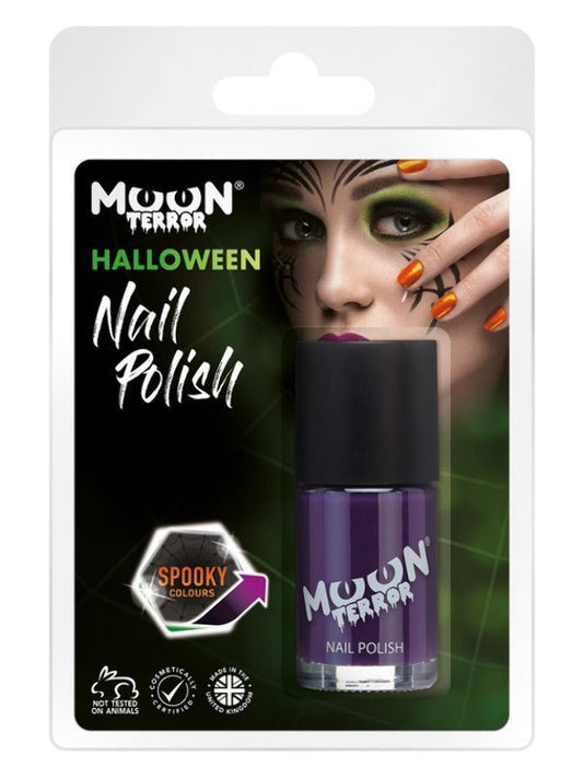 Moon Terror Halloween Nail Polish, Purple - Adult Weekender