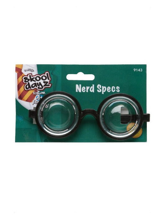 Nerd Glasses, Black - Adult Weekender