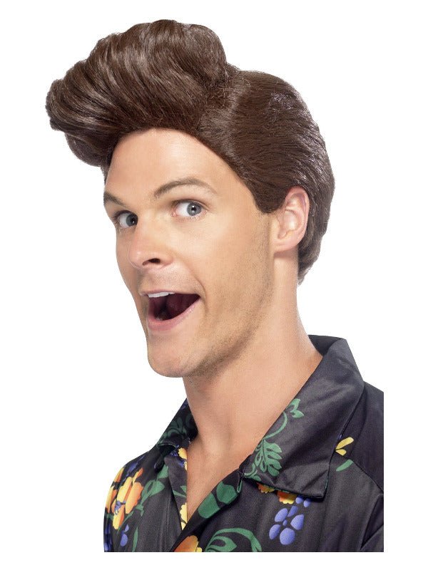 Nineties Detective Wig, Brown - Adult Weekender