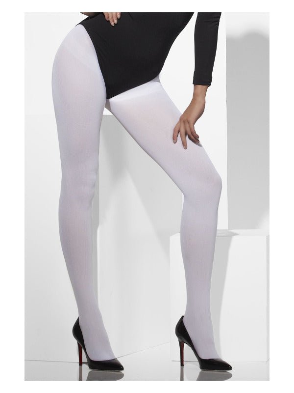 Opaque Tights, White - Adult Weekender