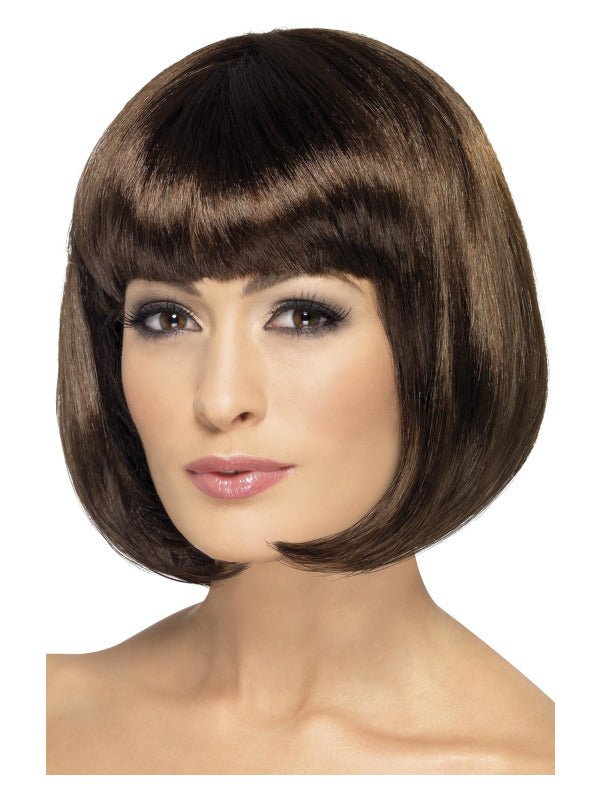 Partyrama Wig, 12 inch, Brown - Adult Weekender