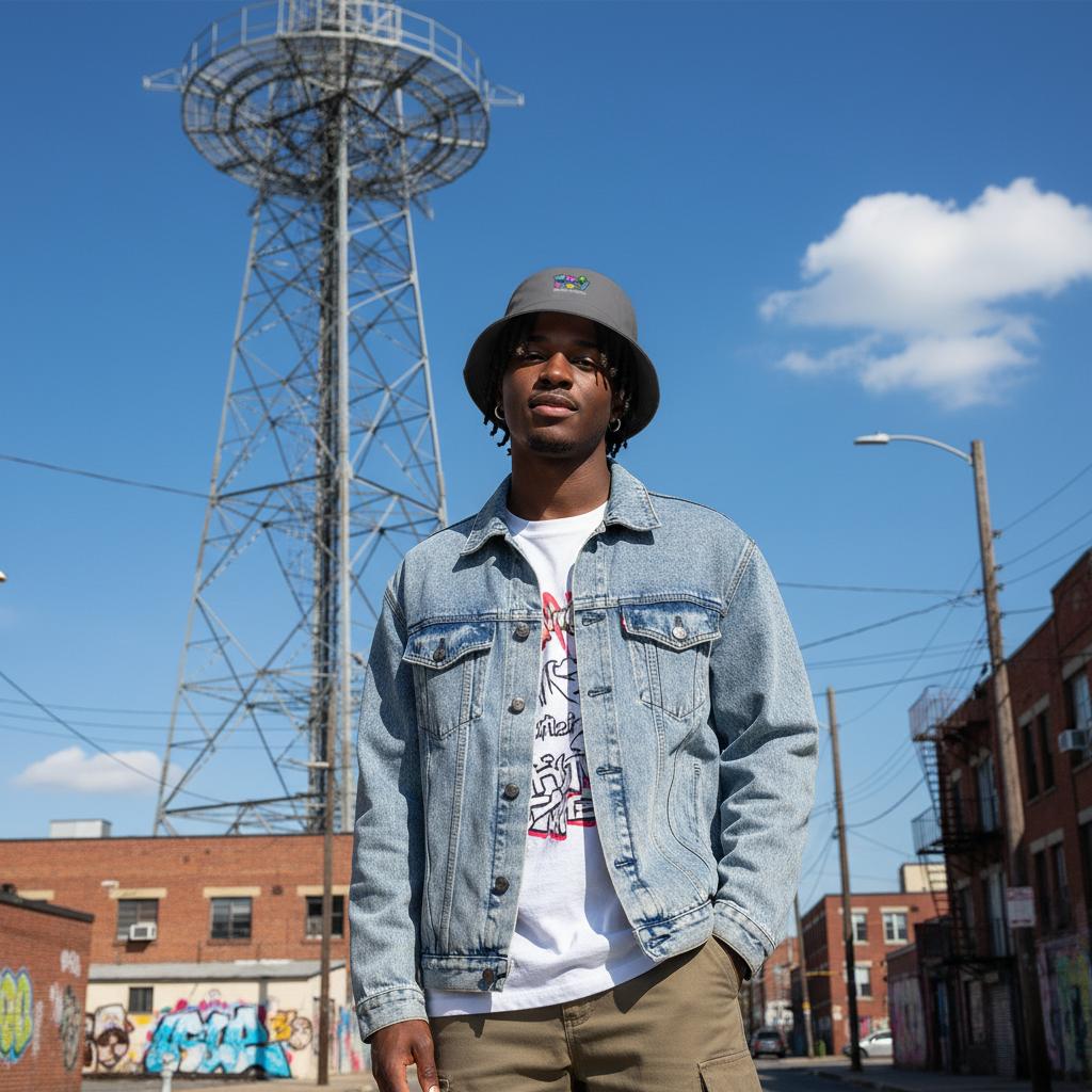 Personalised 90s Inspired Reversible Bucket Hat – Customizable Beechfield B686 - Adult Weekender