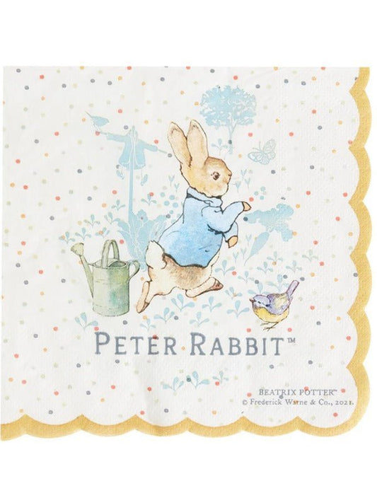 Peter Rabbit Classic Tableware Party Napkins x16 - Adult Weekender