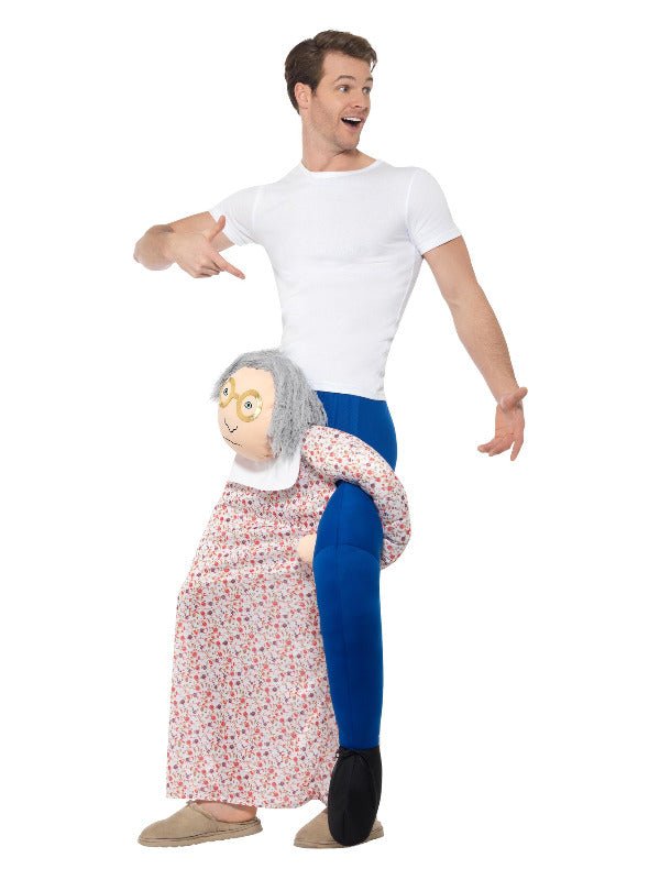 Piggyback Grandma Costume, Multi - Coloured - Adult Weekender