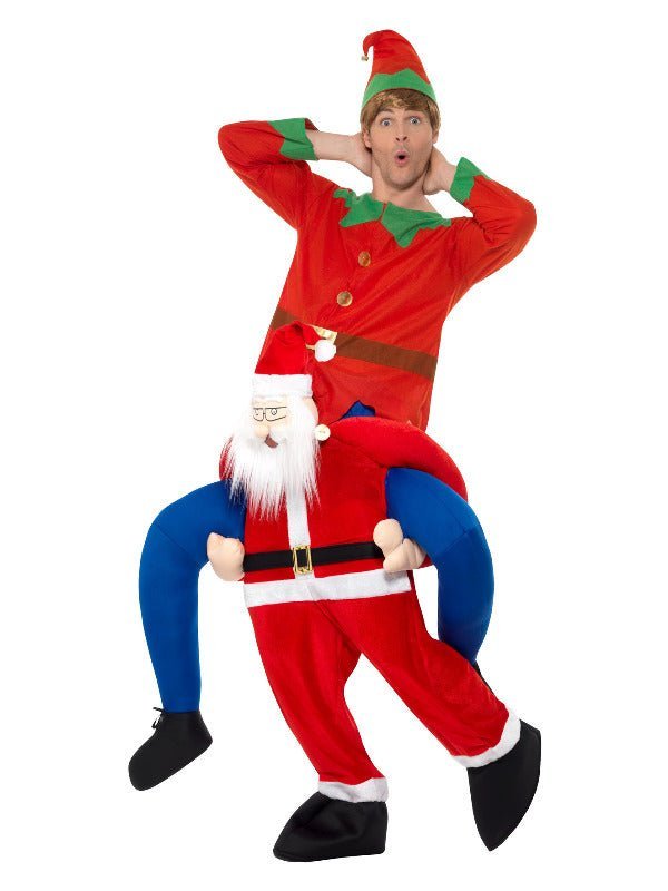Piggyback Santa Costume, Red - Adult Weekender