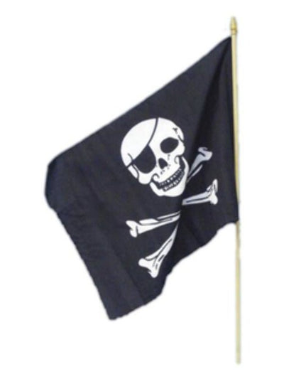 Pirate Flag, 45x30cm / 18inx12in, Black - Adult Weekender