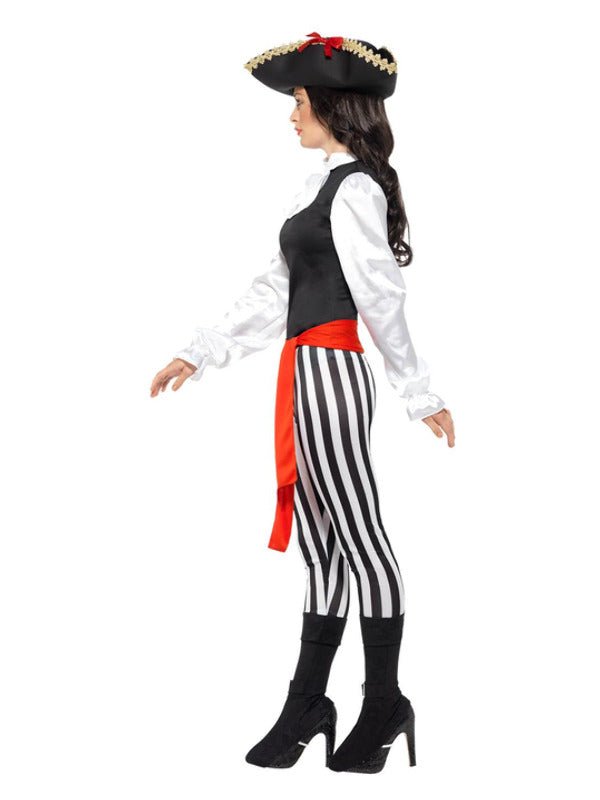 Pirate Lady Costume, with Top, Black - Adult Weekender