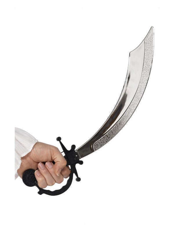 Pirate Sword, 50cm / 20in, Silver - Adult Weekender
