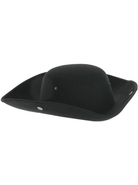 Pirate Tricorn Hat, Black - Adult Weekender