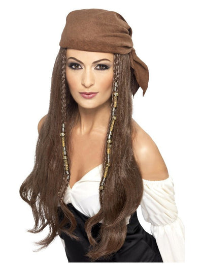 Pirate Wig, Brown - Adult Weekender
