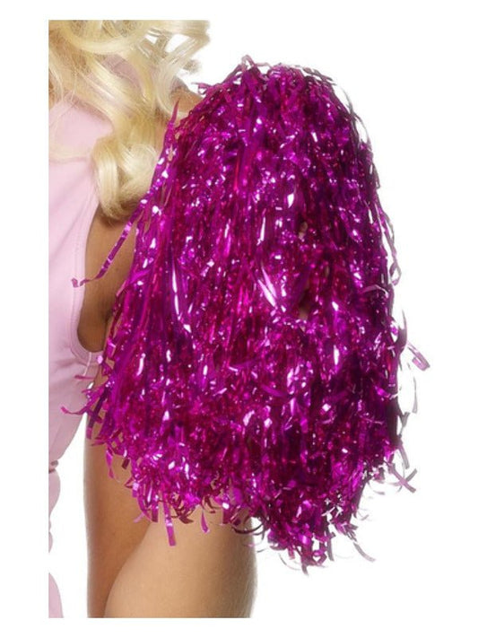 Pom Poms Metallic, Pink - Adult Weekender