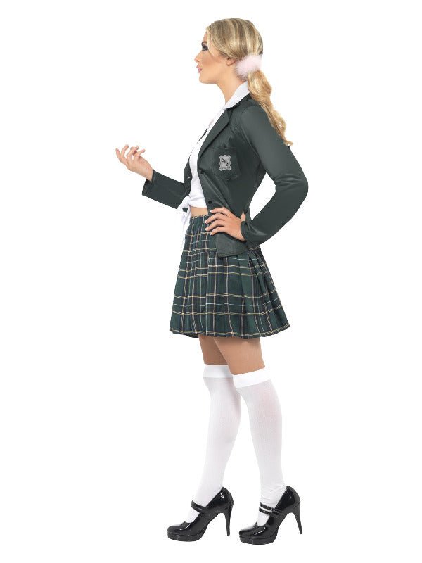 Preppy Schoolgirl Costume, Grey - Adult Weekender