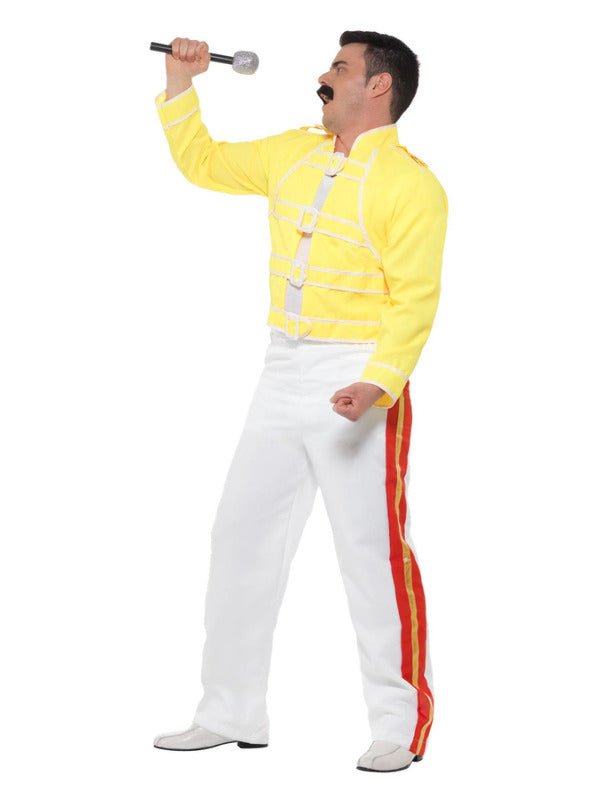 Queen Freddie Mercury Costume, Yellow - Adult Weekender