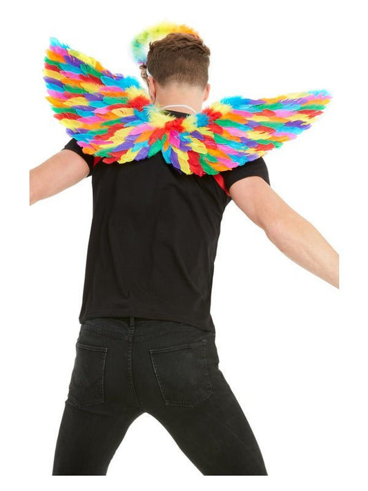 Rainbow Feather Wings, Multi - Coloured - Adult Weekender